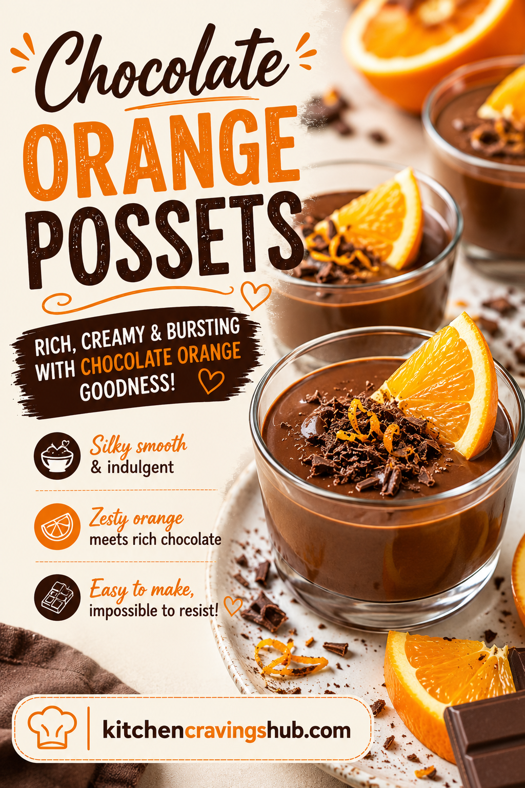 Chocolate Orange Possets