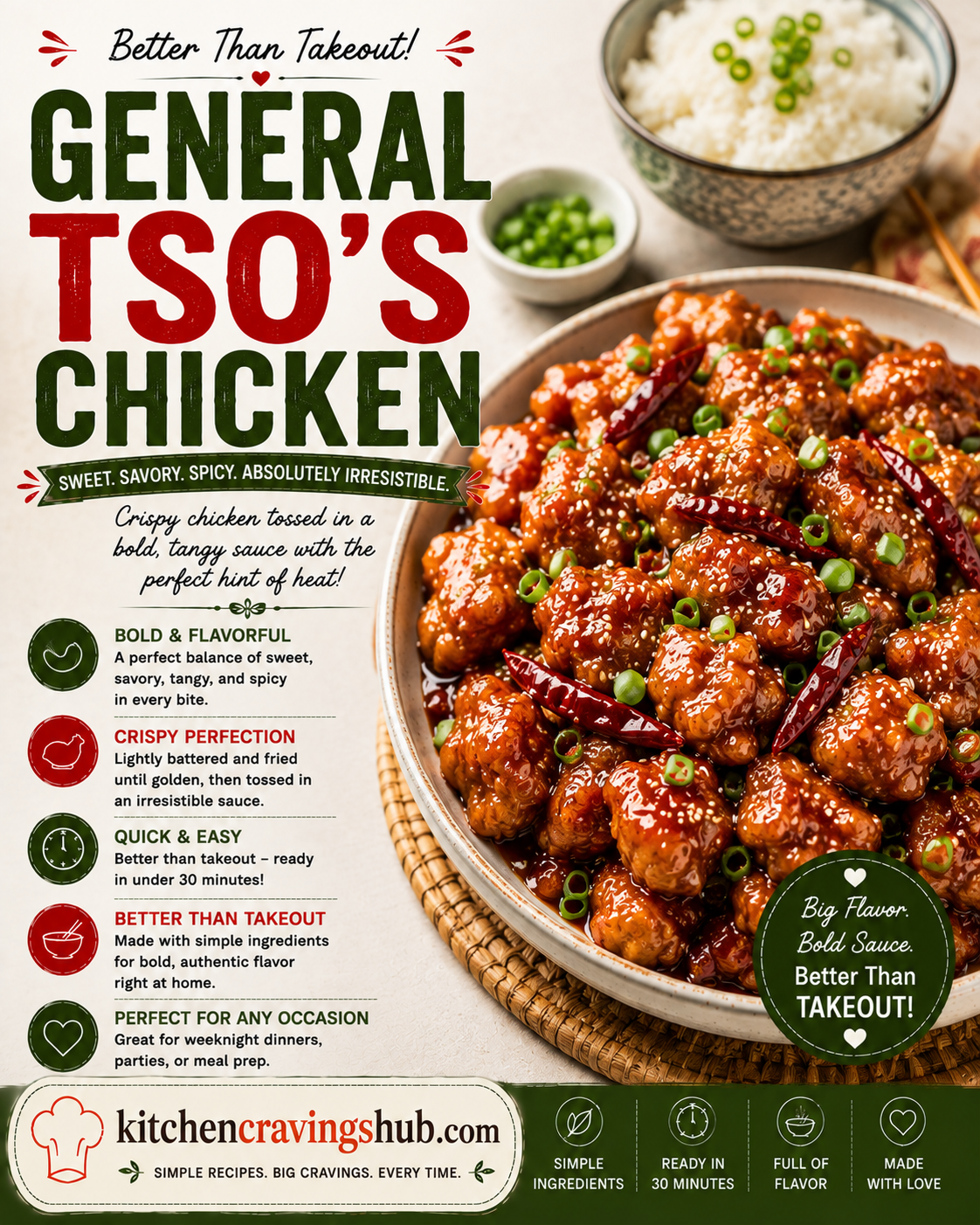 General Tso’s Chicken 🌶️🍗 The Best Homemade Recipe You Will Ever Make
