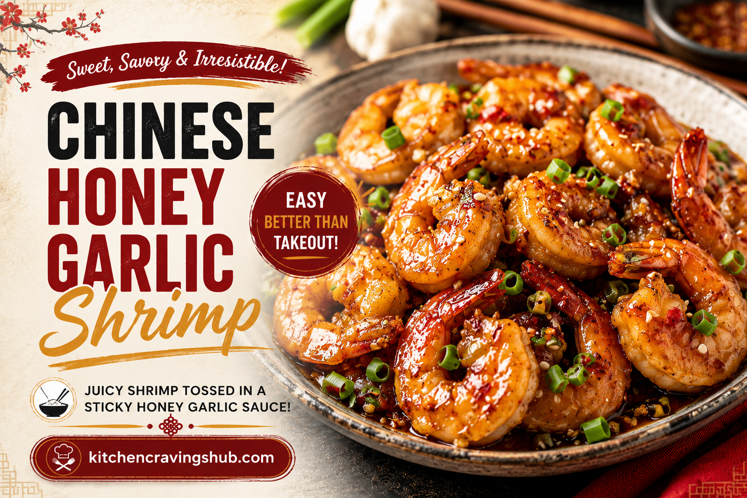 Chinese Honey Garlic Shrimp