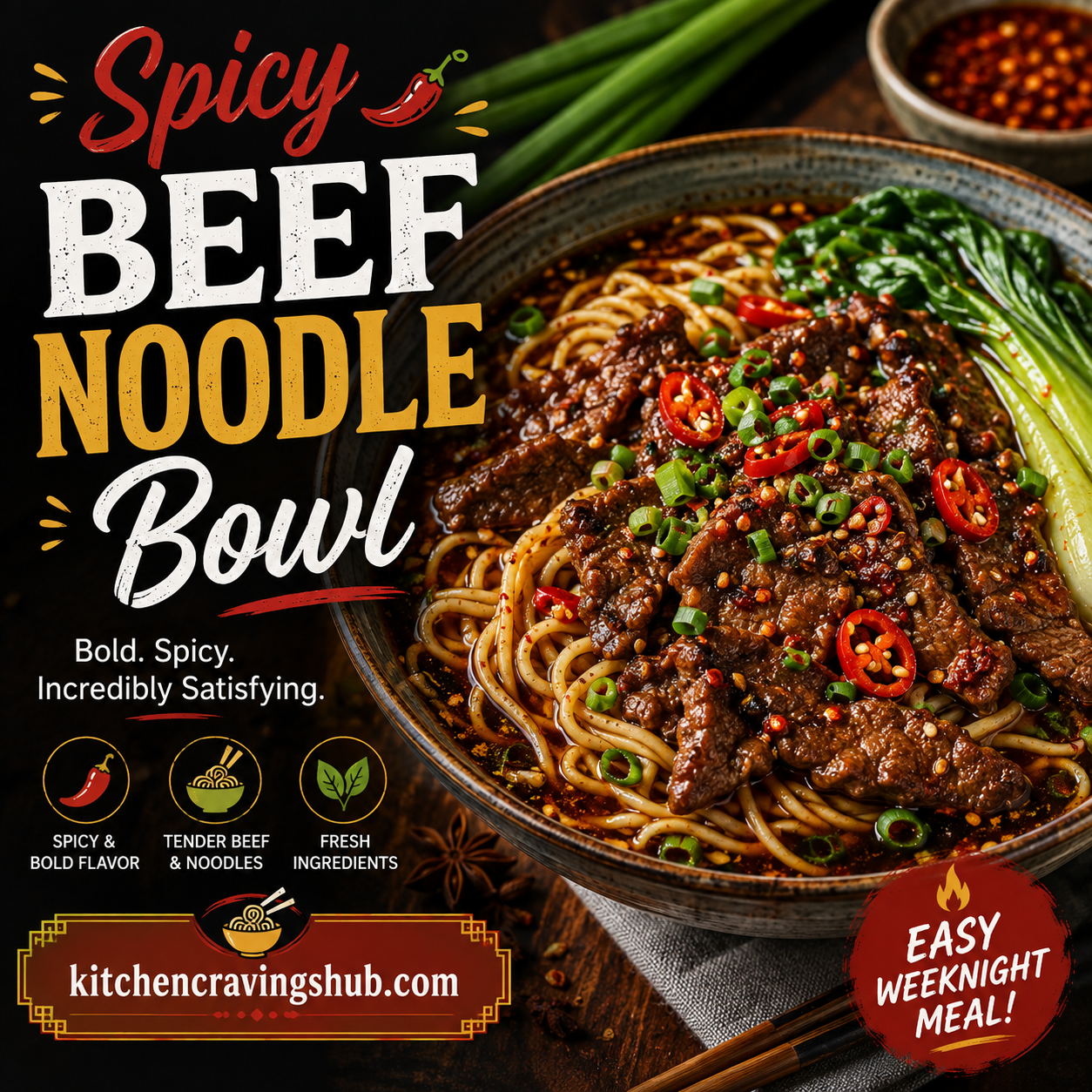 Spicy Beef Noodle Bowl