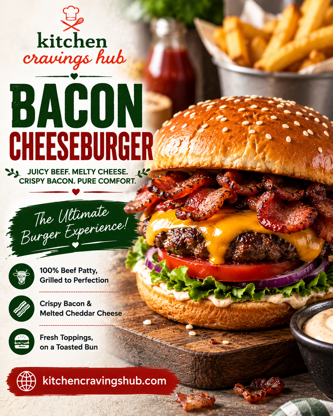 Bacon Cheeseburger: The Ultimate Indulgent Comfort Food Classic