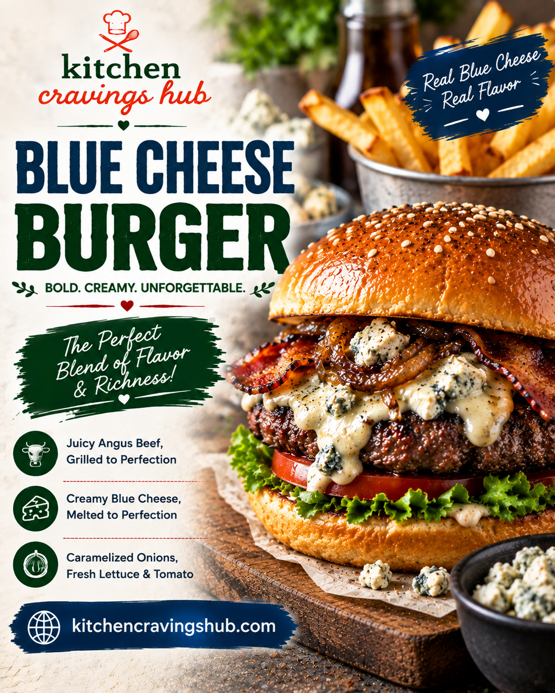 Blue Cheese Burger Recipe: Bold, Juicy, and Unforgettable