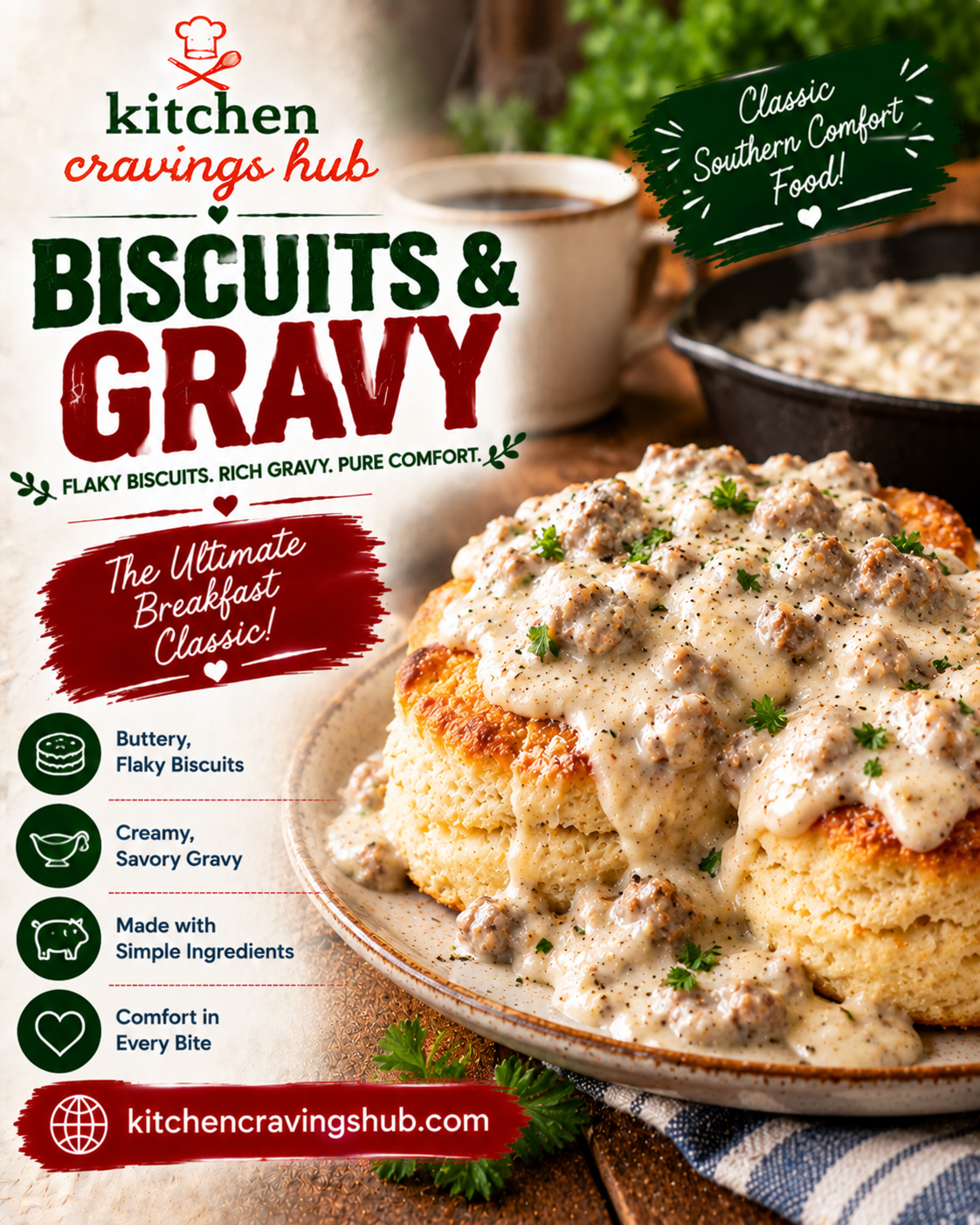 Biscuits and Gravy: The Ultimate Southern Comfort Breakfast