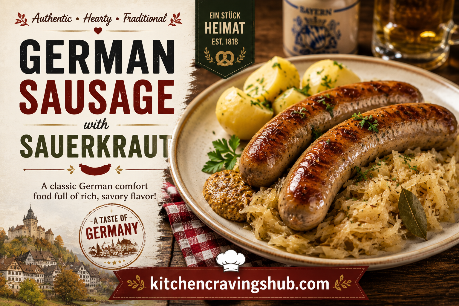 German Sausage with Sauerkraut