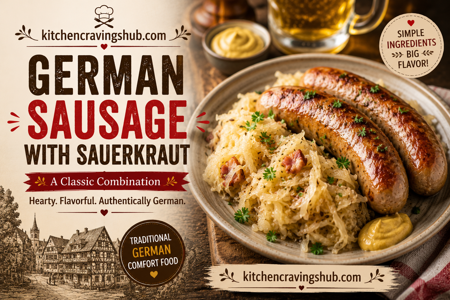 German Sausage with Sauerkraut